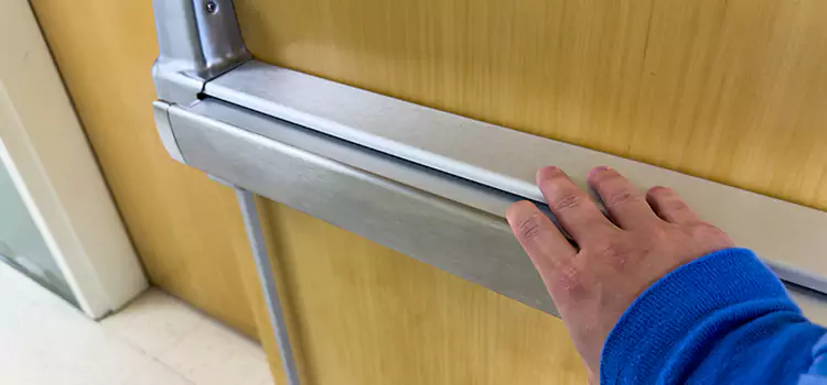 Installing a Push Bar on a Door Woodbridge